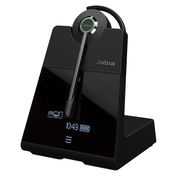 Jabra Engage 75 Convertible Bluetooth On-the-Ear Wireless Mono Headset with Stand - Black - SPECIAL PRICE OFFER